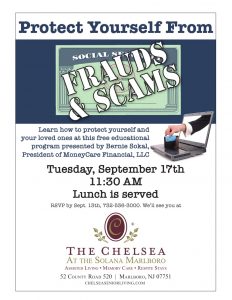 Protect Yourself From Frauds & Scams @ The Chelsea at the Solana Marlboro