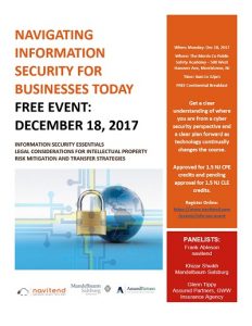 Navigating Information Security for Businesses Today @ Morris County Public Safety Training Academy  | Morristown | New Jersey | United States