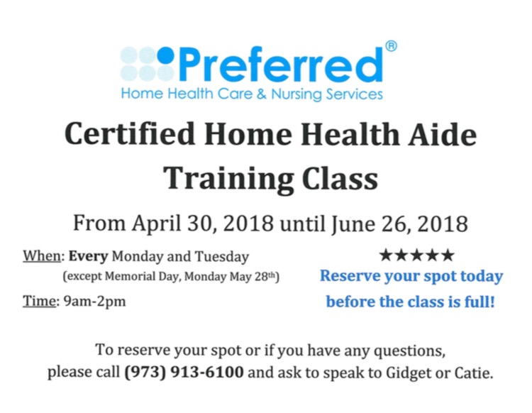Certified Home Health Aide Training