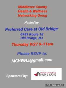Middlesex County Health & Wellness Networking Group @ Preferred Care of Old Bridge  | Old Bridge Township | New Jersey | United States