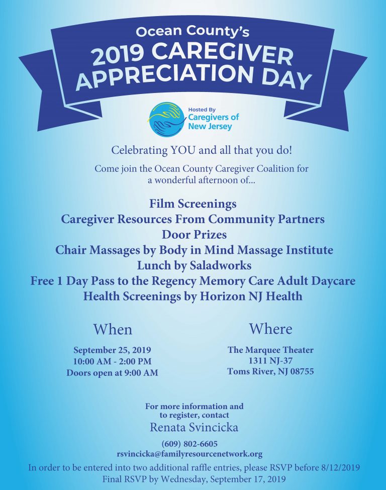 Annual Caregiver Appreciation Day NJ Health Care Network